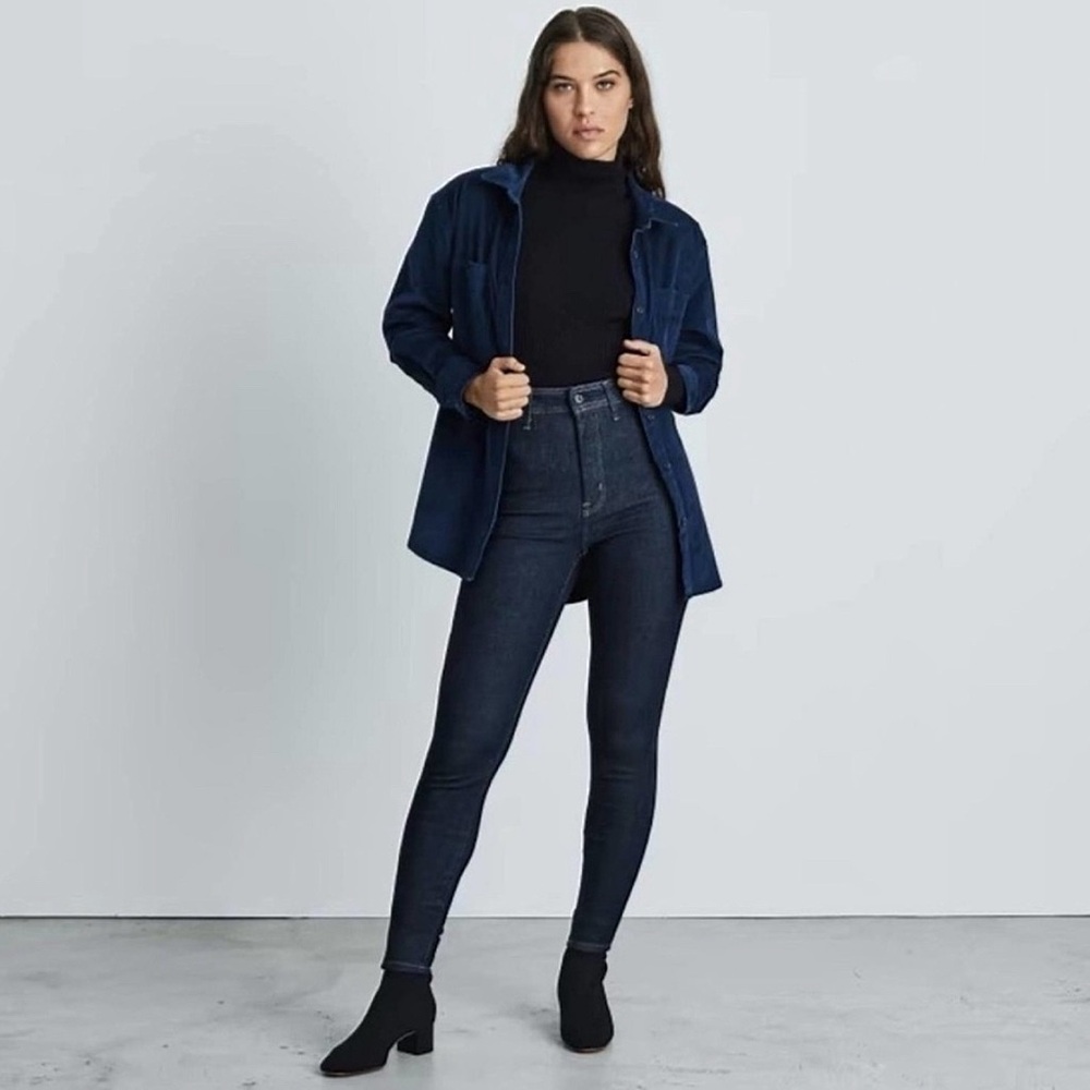 Everlane Way High Skinny Dark Wash Jeans